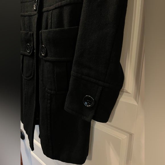 Tulle Women’s Long Wool Peacoat - Picture 4 of 12